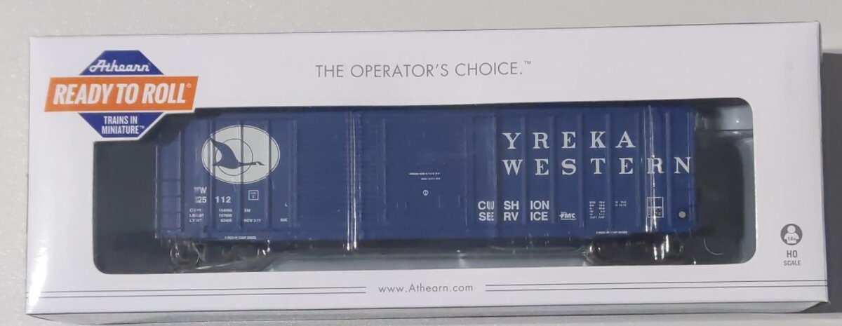 Athearn 98416 HO Yreka Western RTR 50' FMC Offset Double Door Box #25112