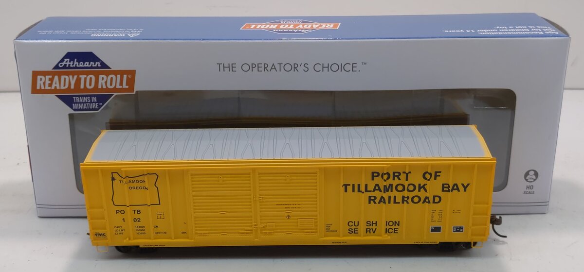 Athearn 73344 HO Port of Tillamook Bay RTR 50' FMC Offset Double Door Box #102