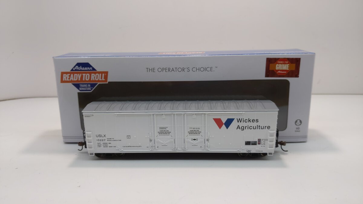 Athearn 67442 HO USLX/W-A 50' Evans Ex-DW DD Plug Boxcar #10227 - RTR
