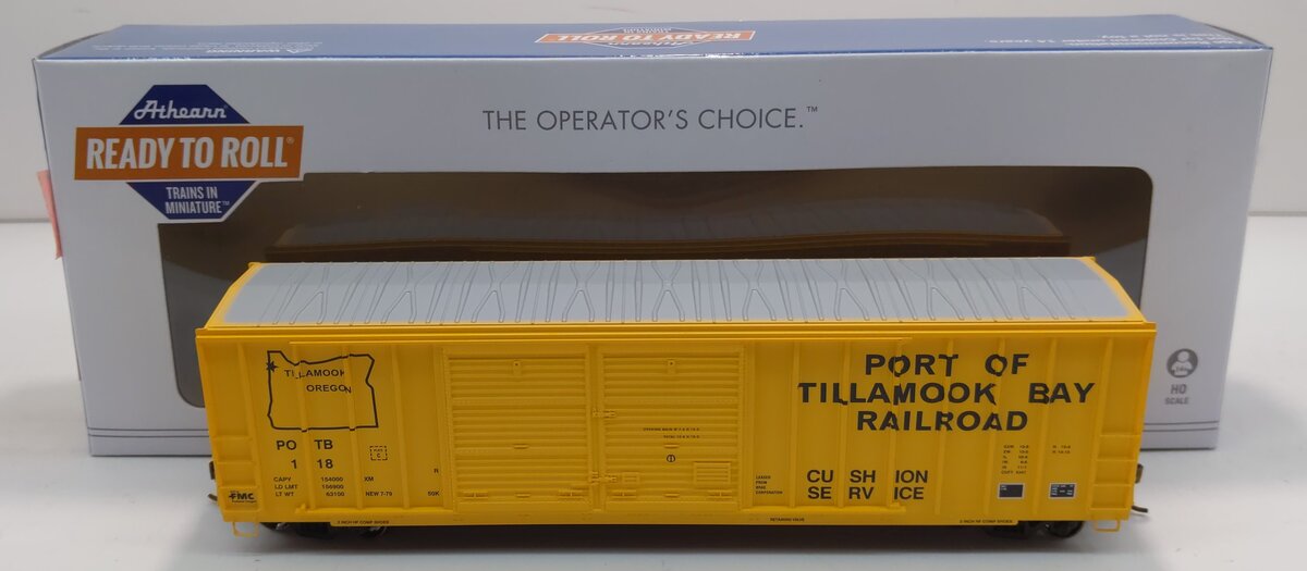 Athearn 73346 HO Port of Tillamook Bay RTR 50' FMC Offset Double Door Box #118