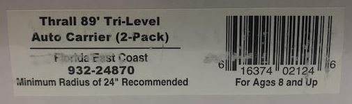 Walthers 932-24870 HO Scale Florida East Coast Thrall 89' Auto Carrier 2 Pack