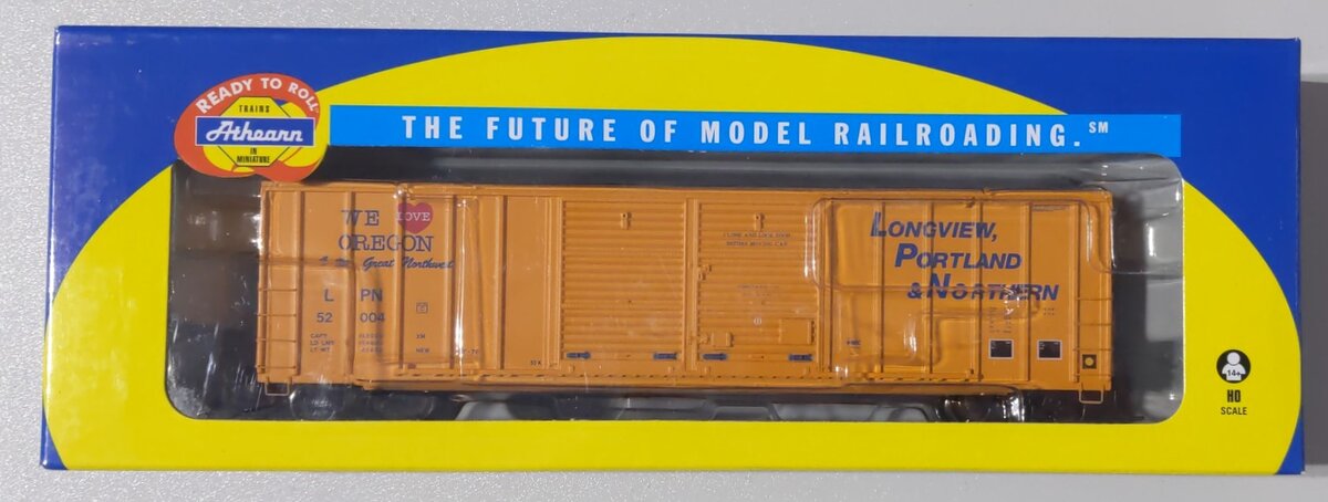 Athearn 87369 HO LP&N 50' FMC Centered Double Door Box Car #52004
