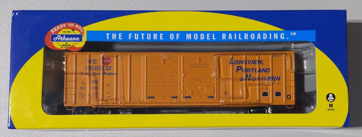 Athearn 87371 HO Scale LP&N FMC Centered Double Door Box Car #52036