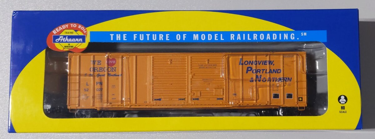 Athearn 87370 HO LP&N 50' FMC Centered Double Door Box Car #52027