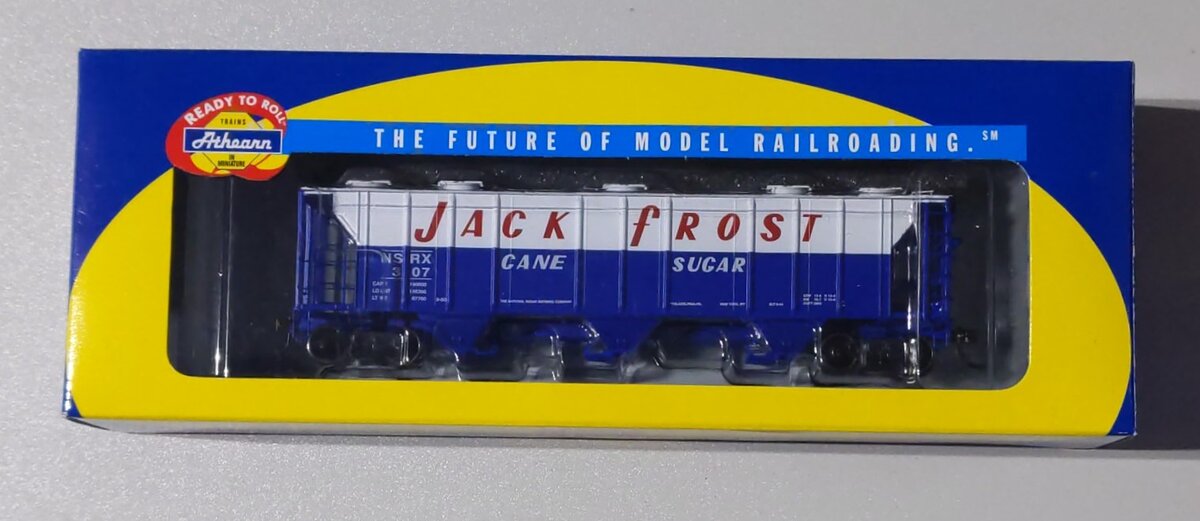 Athearn 93728 HO Scale Jack Frost Sugar OS 2893 Covered Hopper #307