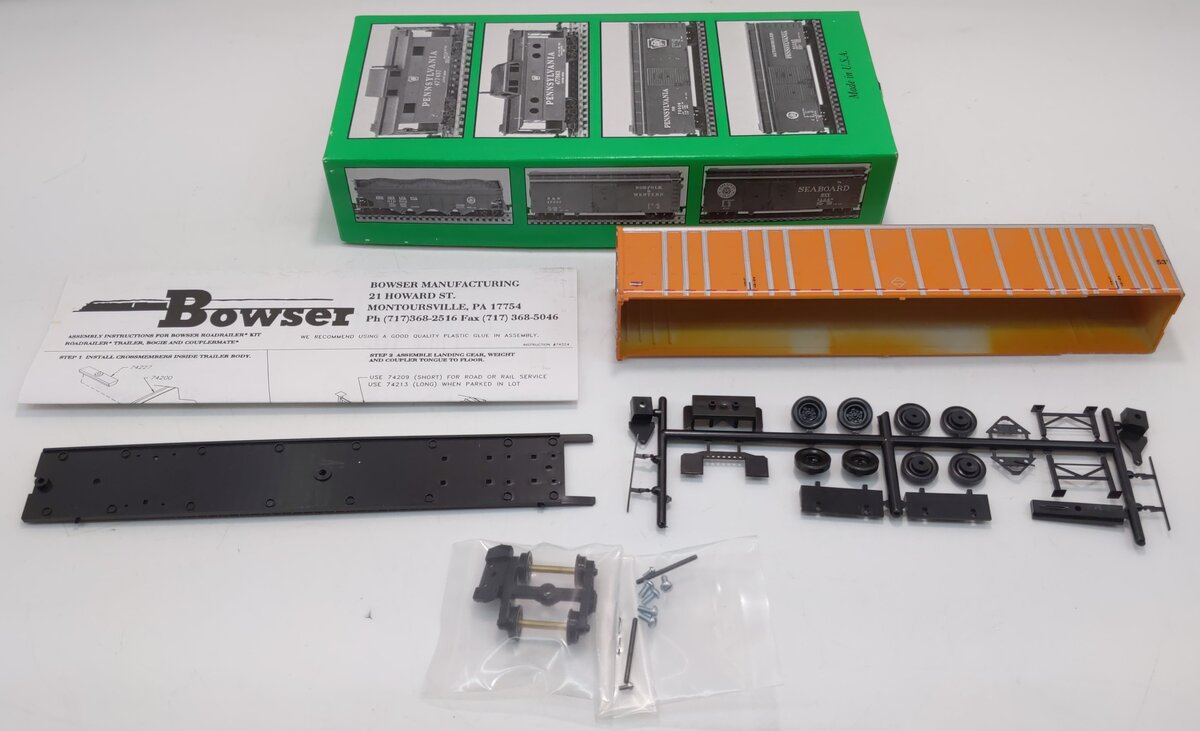 Bowser 55502 HO 53' RoadRailer Plate Trailer Kit