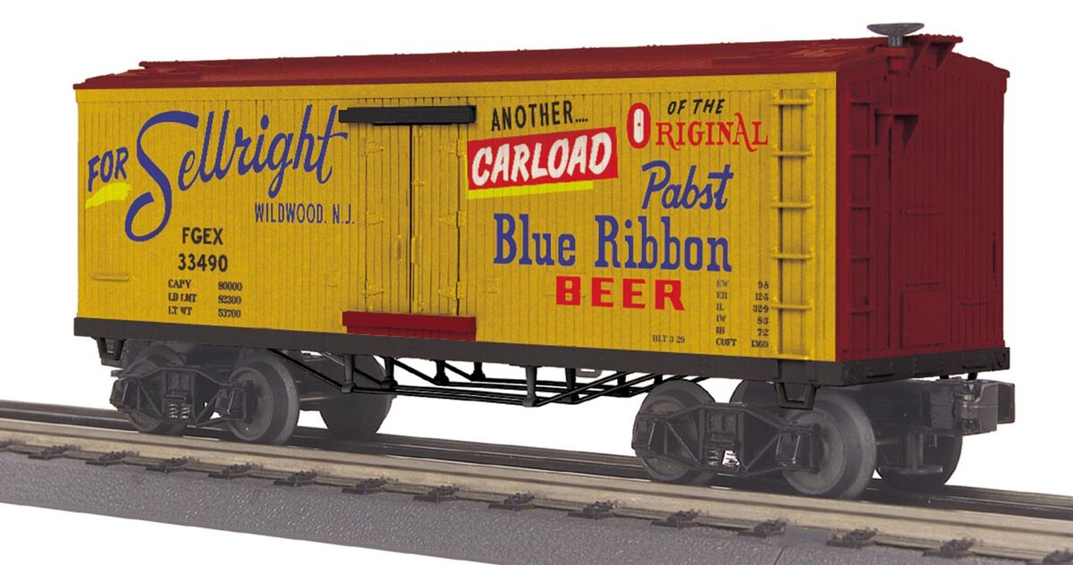 MTH 30-78204 O Pabst Blue Ribbon 19th Century Reefer