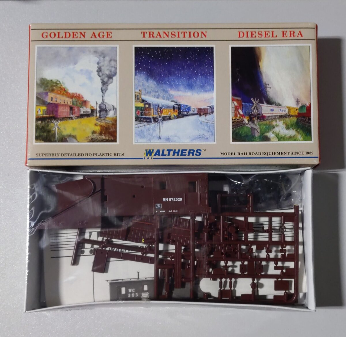 Walthers 932-5754 HO Scale Burlington Northern Russell Snowplow # 972529 Kit