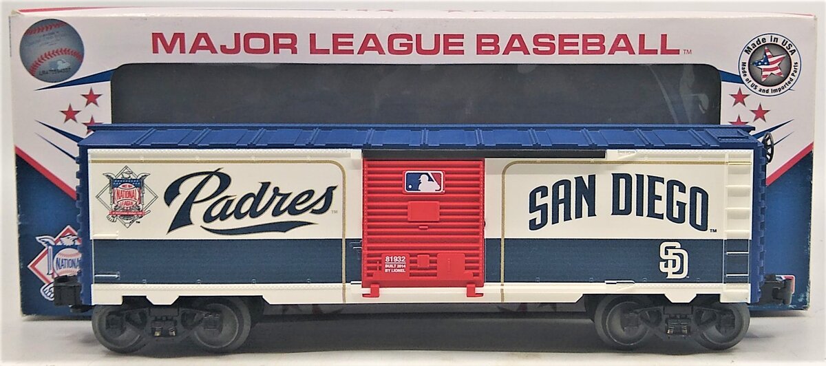 Lionel 6-81932 O USA/MLB San Diego Padres Boxcar