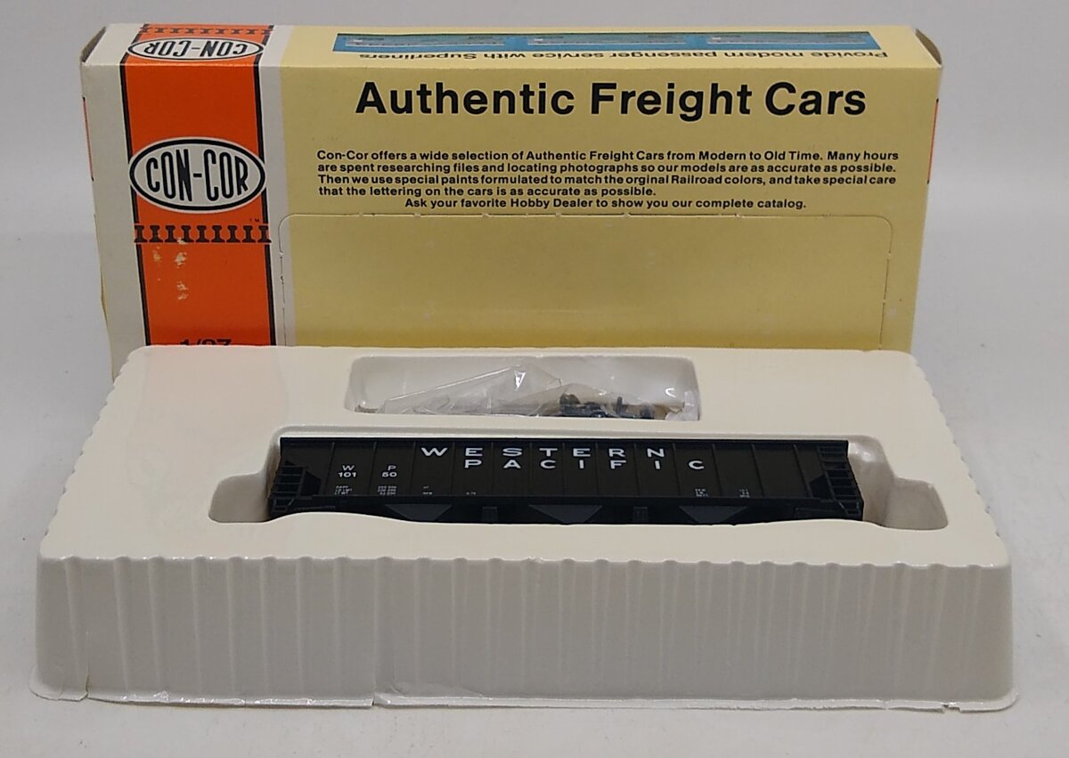Con-Cor 0001-009319 HO Scale Western Pacific 100 Ton 12P Coal Hopper #10150 Kit