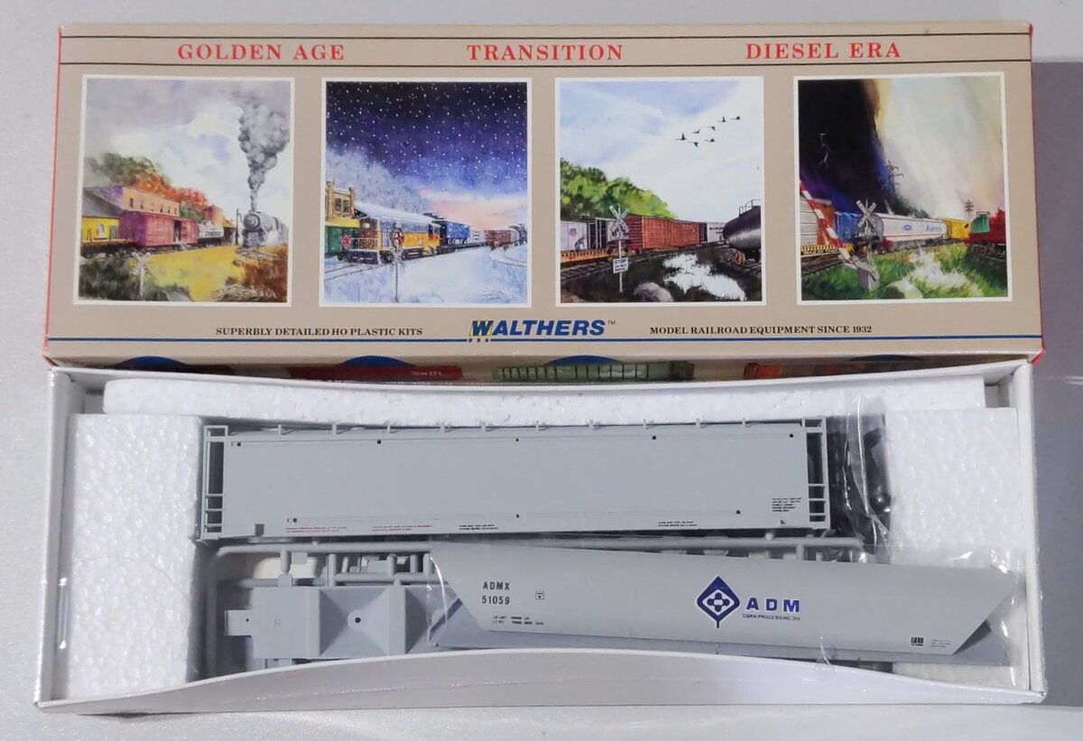 Walthers 932-5801 HO Scale ADM Plug Door Covered Hopper Kit #51059