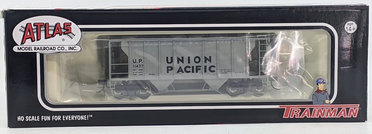 Atlas 11284 HO Scale Trainman Union Pacific PS-2 Covered Hooper #11437