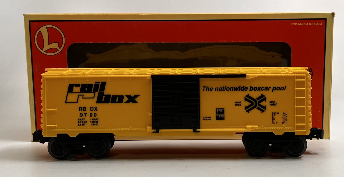 Lionel 6-26240 O Gauge Railbox Starter Boxcar #9700