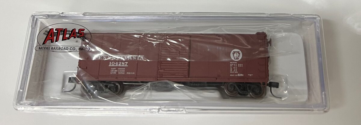 Atlas 45814 N 40' PRR Boxcar #104287