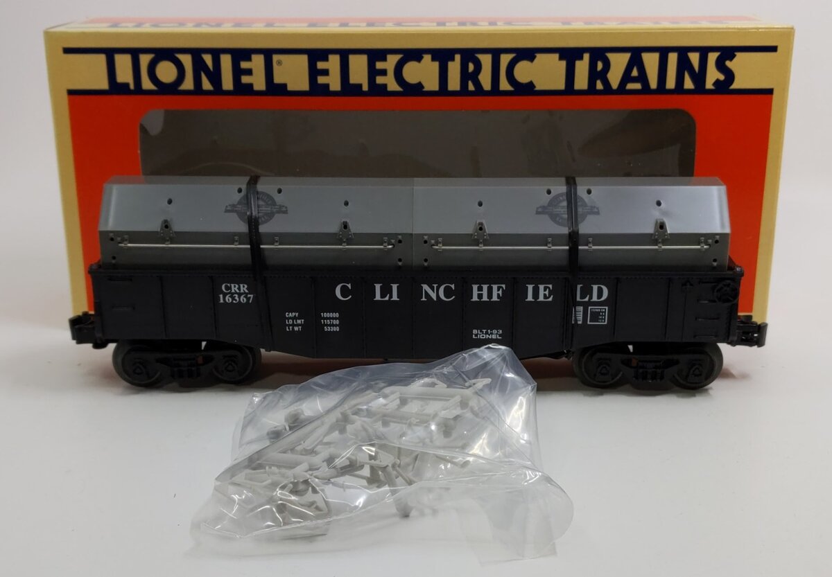Lionel 6-16367 O Gauge Clinchfield Gondola w/Coil Covers