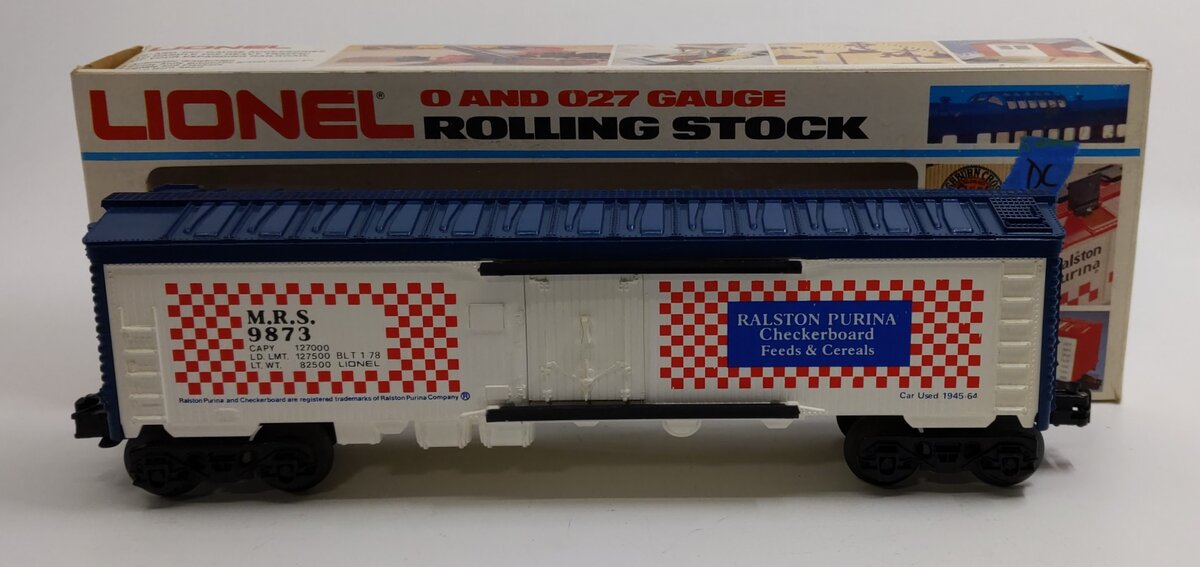 Lionel 6-9873 O Gauge Ralston Purina Billboard Reefer Car #9873