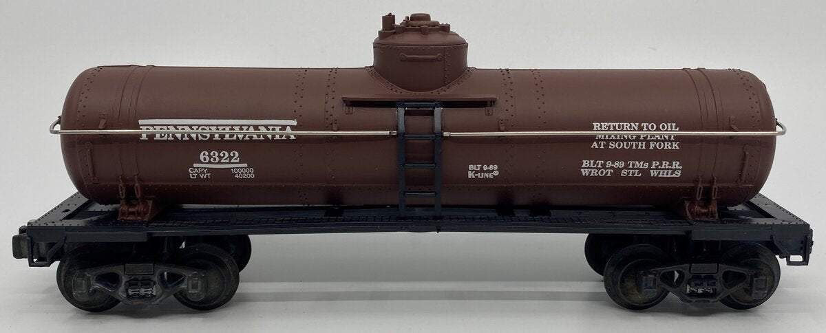 K-Line K6322 O Gauge Pennsylvania Classic Tank Car