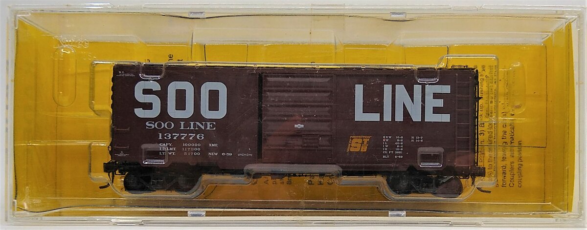 Kadee 5212 HO SOO Line PS-1 Boxcar with Miner Brake Wheel #137776