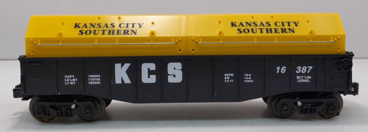 Lionel 6-16387 Kansas City Southern Gondola w/Coil Covers