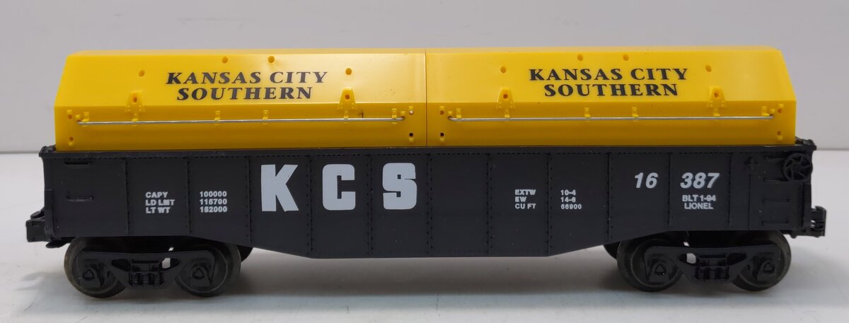 Lionel 6-16387 Kansas City Southern Gondola w/Coil Covers