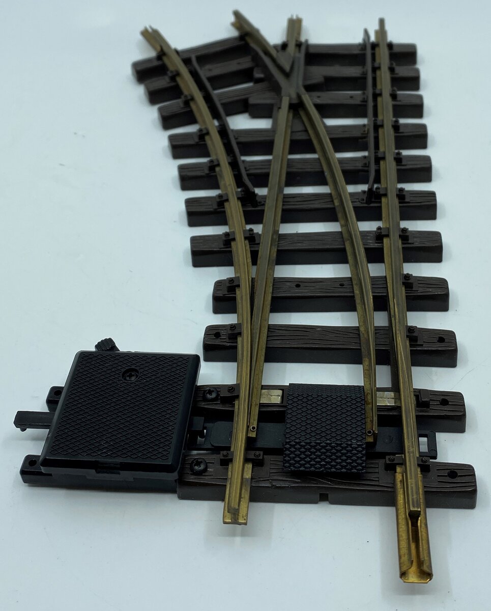 LGB 12100 G Gauge Brass 30° Left Hand Manual Switch Turnout