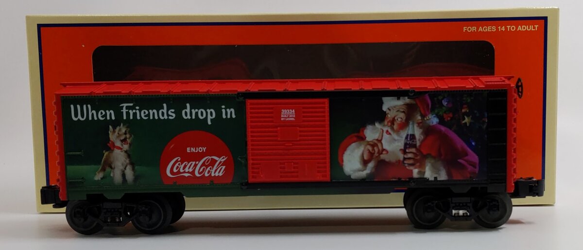 Lionel 6-39334 O Gauge COCA-COLA Christmas Boxcar