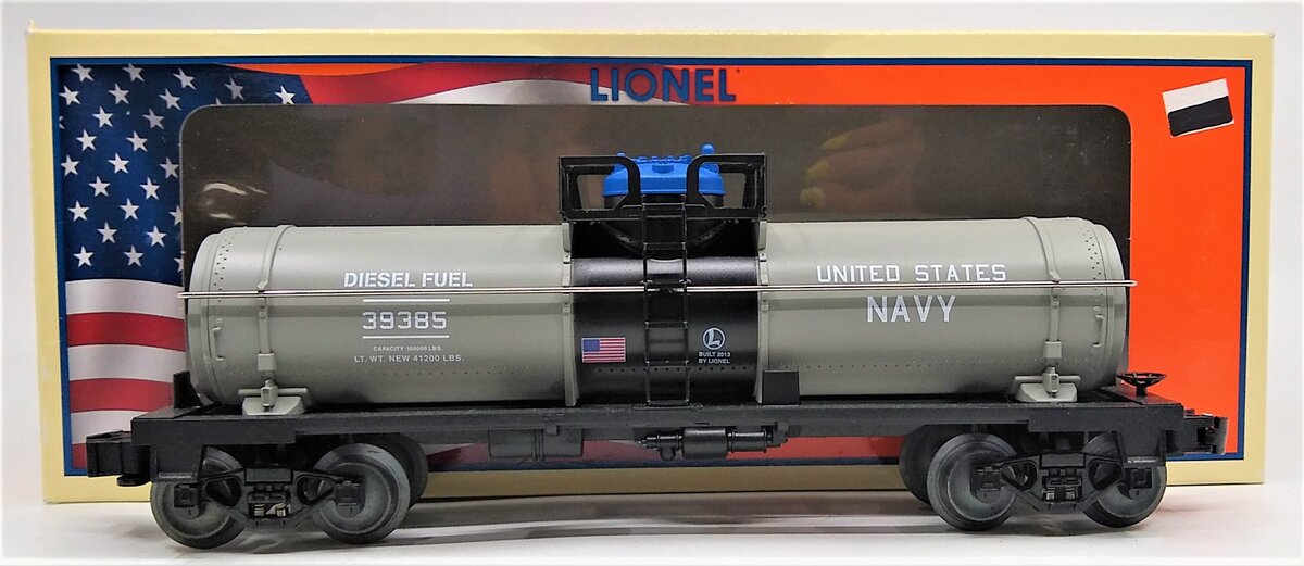 Lionel 6-39385 O Scale US Navy Tank Car - Made in the USA