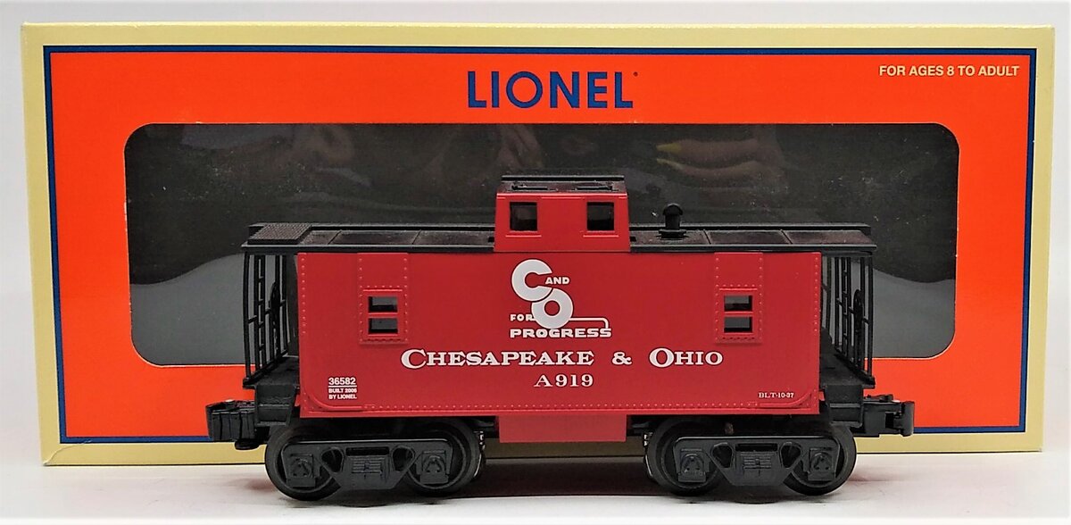 Lionel 6-36582 O Chesapeake & Ohio Caboose #A919