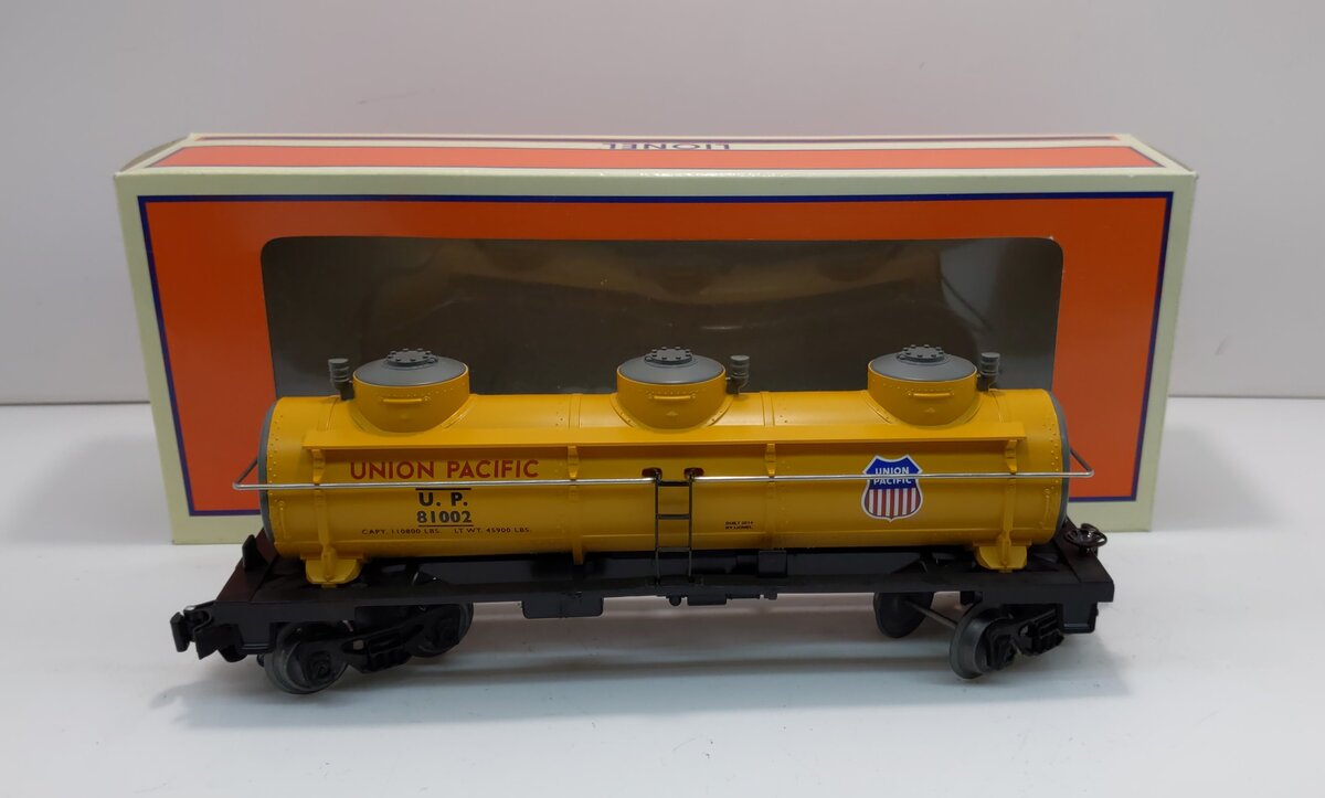 Lionel 6-81002 Union Pacific 3-Dome Tank Car