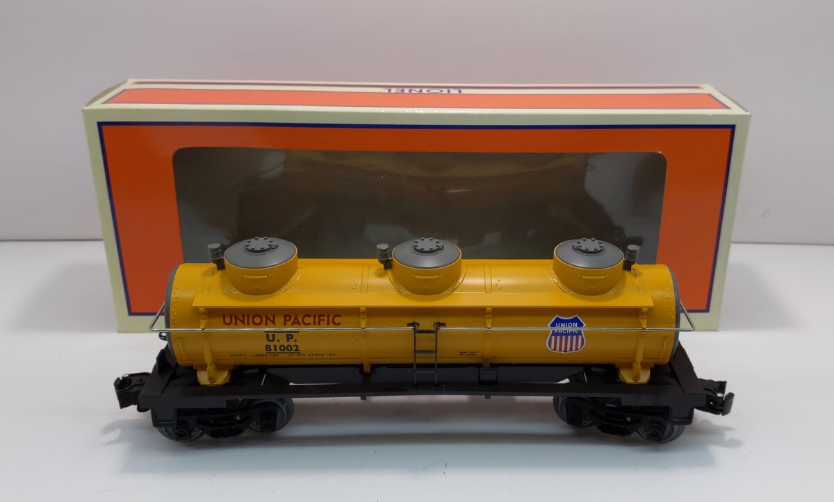 Lionel 6-81002 Union Pacific 3-Dome Tank Car