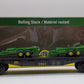 Lionel 6-83238 O John Deere Flatcar w/2 Trailer Load #1921