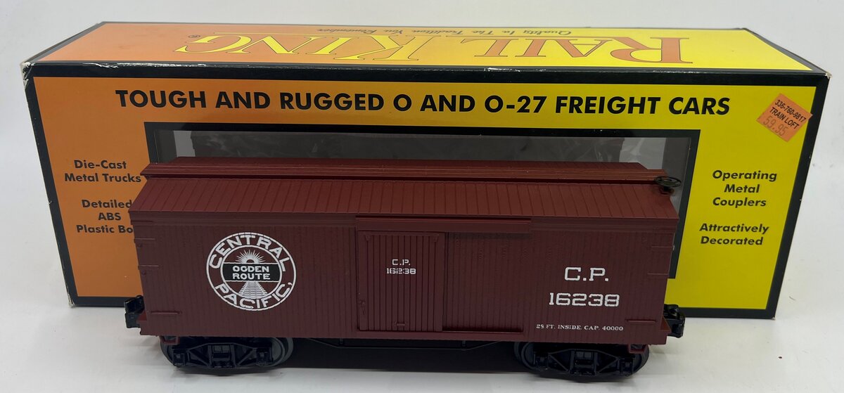 MTH 30-74956 O Central Pacific 34' 19th Century Box Car #16238