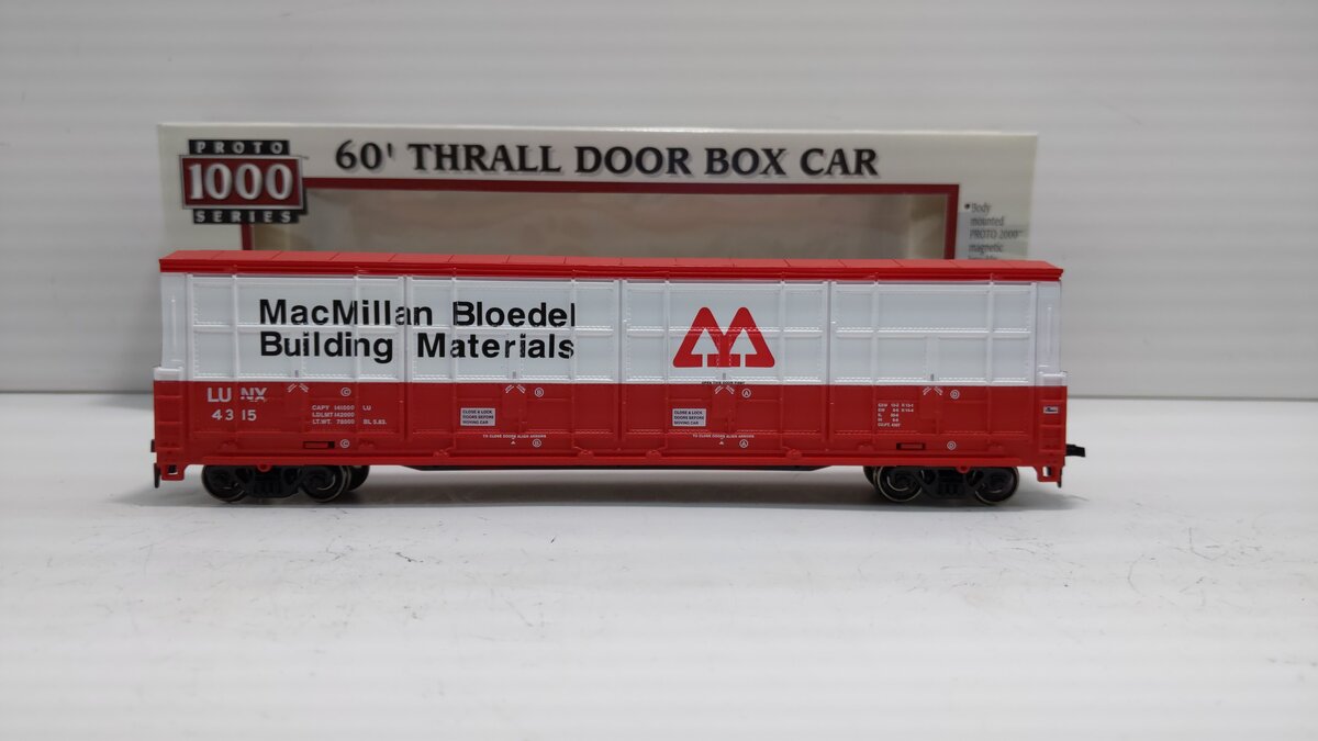 Proto 1000 23940 HO MacMillan Bloedel 60' Thrall Door Boxcar #4315
