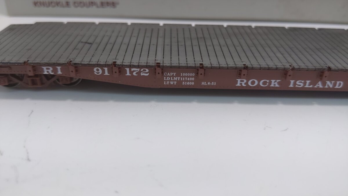 Proto 2000 21988 HO Scale Rock Island AAAR Standard 50 Ton Flat Car # 91172 Kit