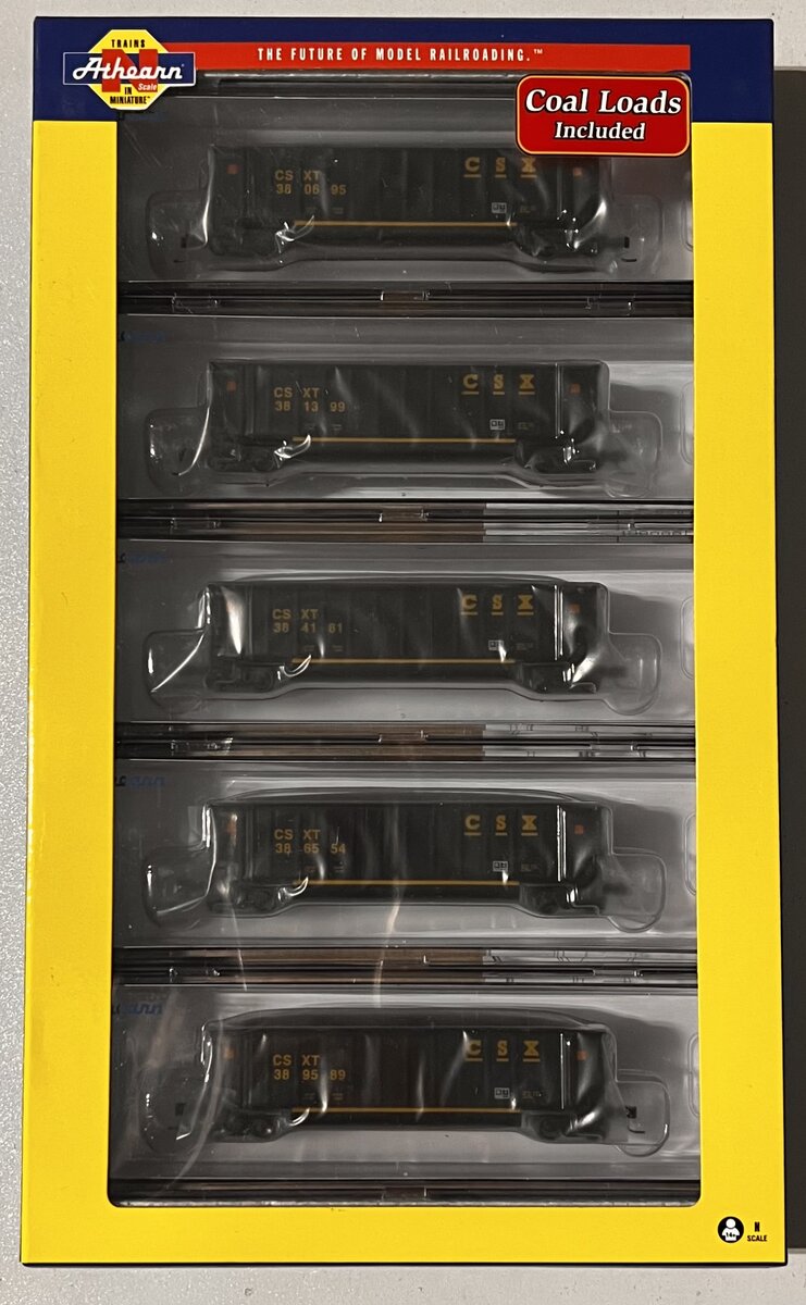 Athearn 25034 N CSX Bethgon Coalporter with Load #6 (Set of 5)