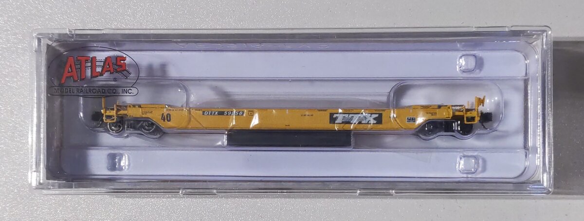 Atlas 50005285 N Scale TTX (Early Logo) 40' Rebuilt Well Car #59258