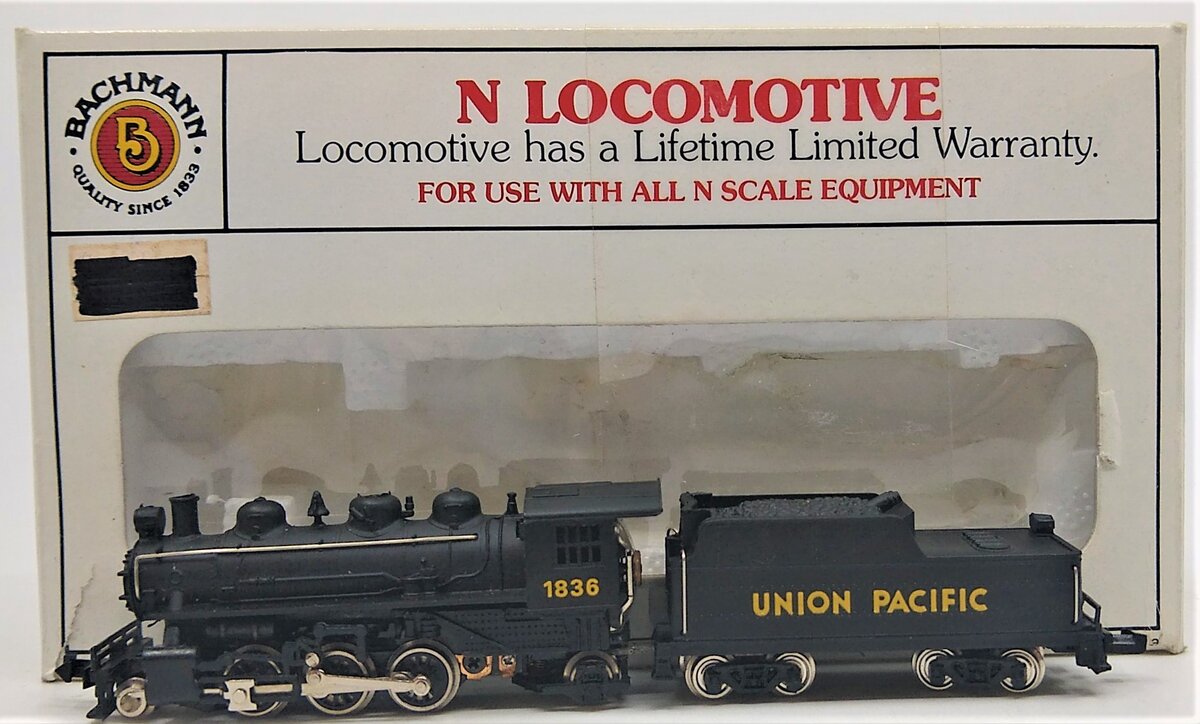 Bachmann 51551 N Union Pacific 2-6-2 Prairie Steam Locomotive & Tender #1836