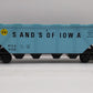 Lionel 6-9358 O Gauge LCCA-1980 Sands Of Iowa Covered Hopper Car