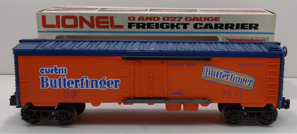Lionel 6-9858 O Gauge Butterfinger Billboard Reefer Car