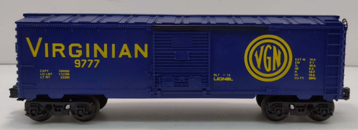 Lionel 6-9777 O Gauge Virginian Boxcar