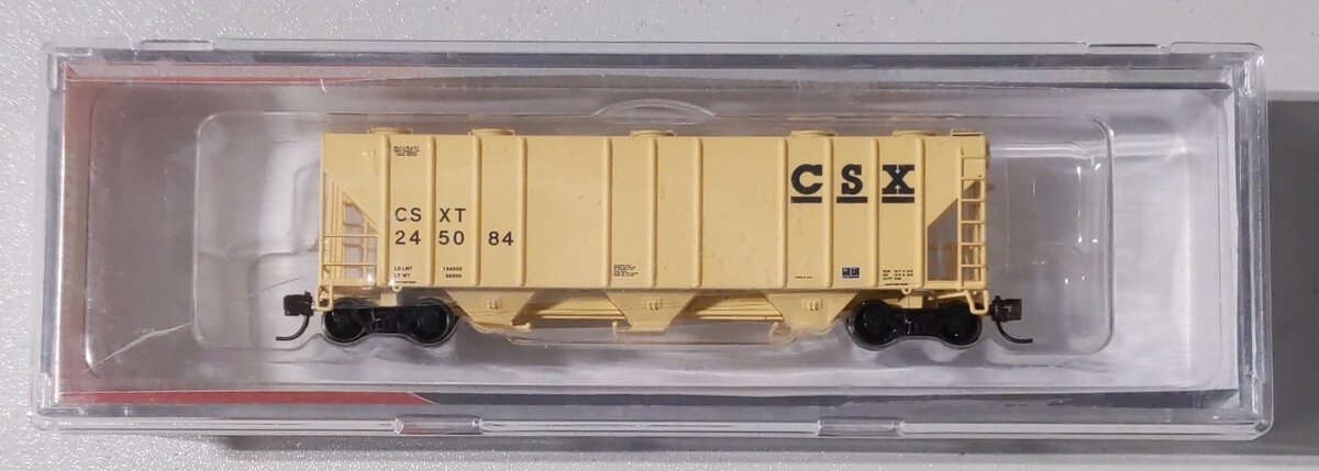 BLMA Models 11075 N Scale CSX (Re-Paint) PS-4000 Covered Hopper #245084