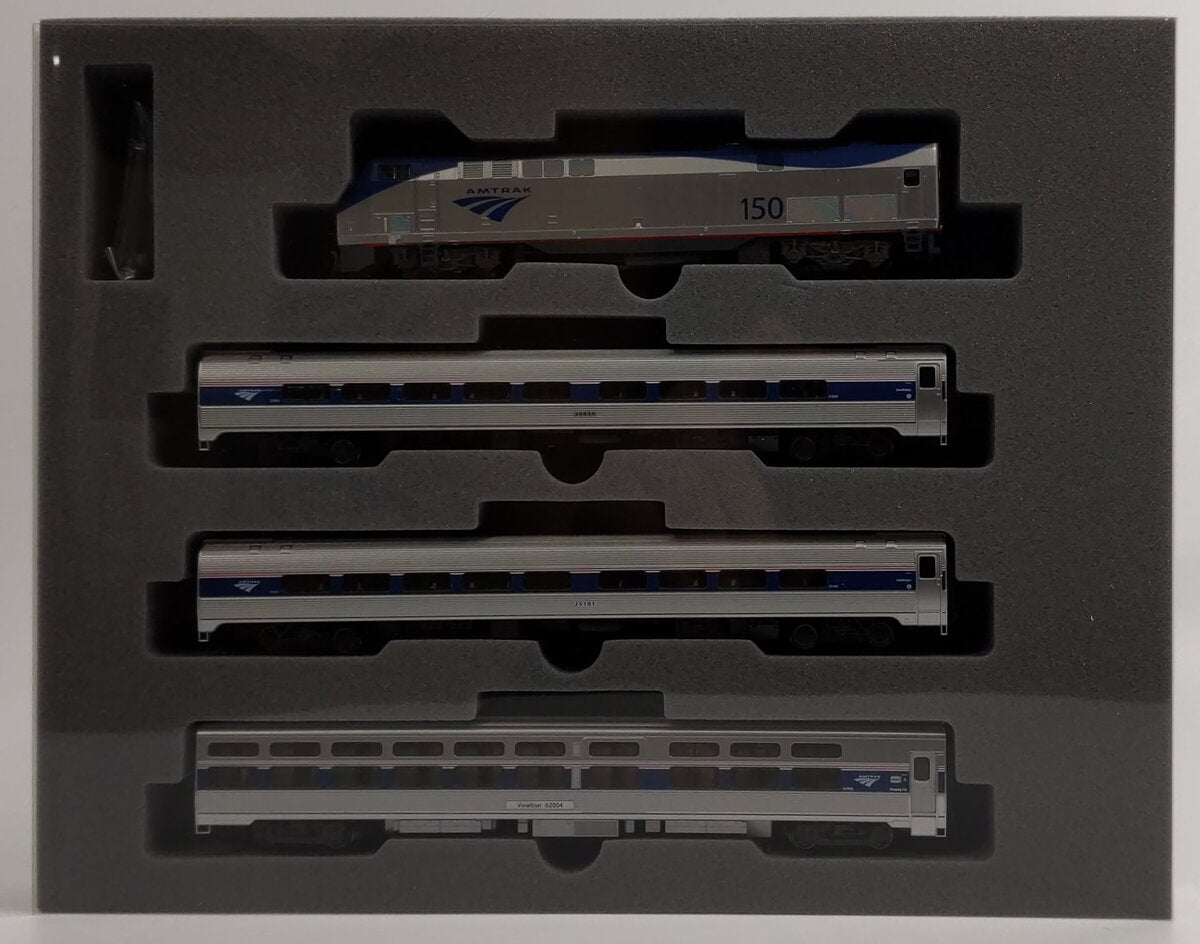 Kato 106-6285-LS N Amtrak Amfleet II P42 Phase VI Viewliner Intercity Express