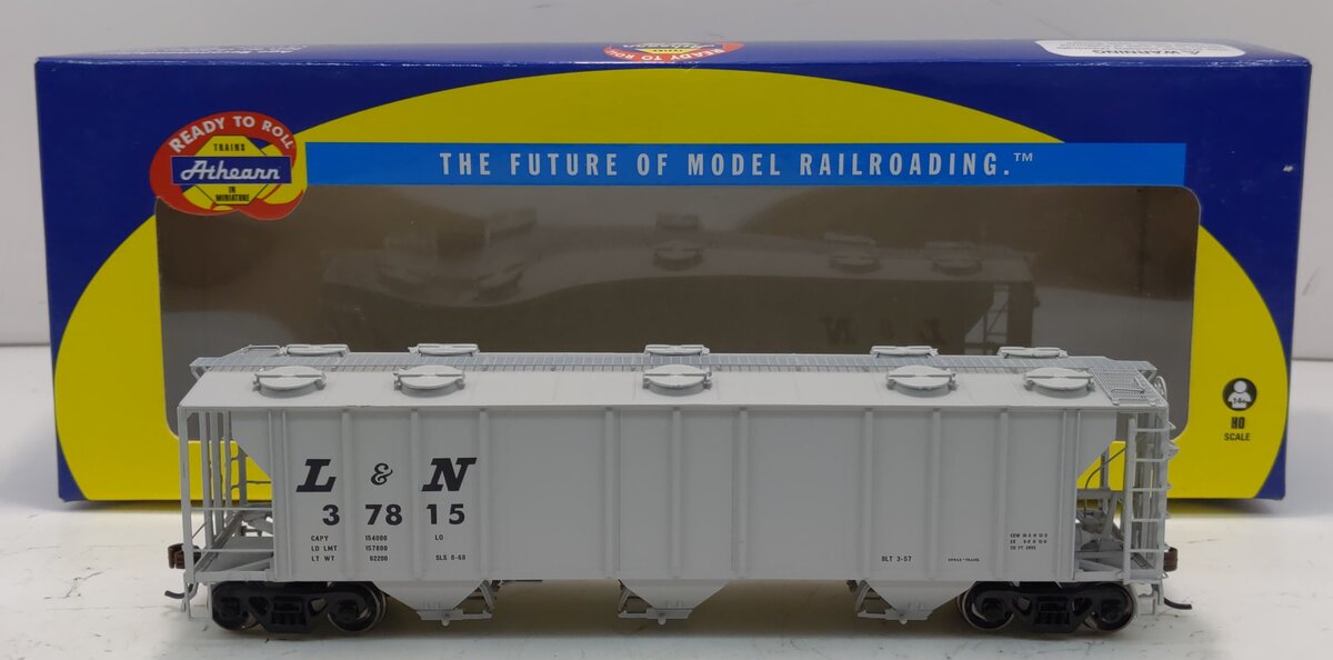 Athearn 89095 HO Louisville and Nashville PS-2 2893 3-Bay Covered Hopper #37815