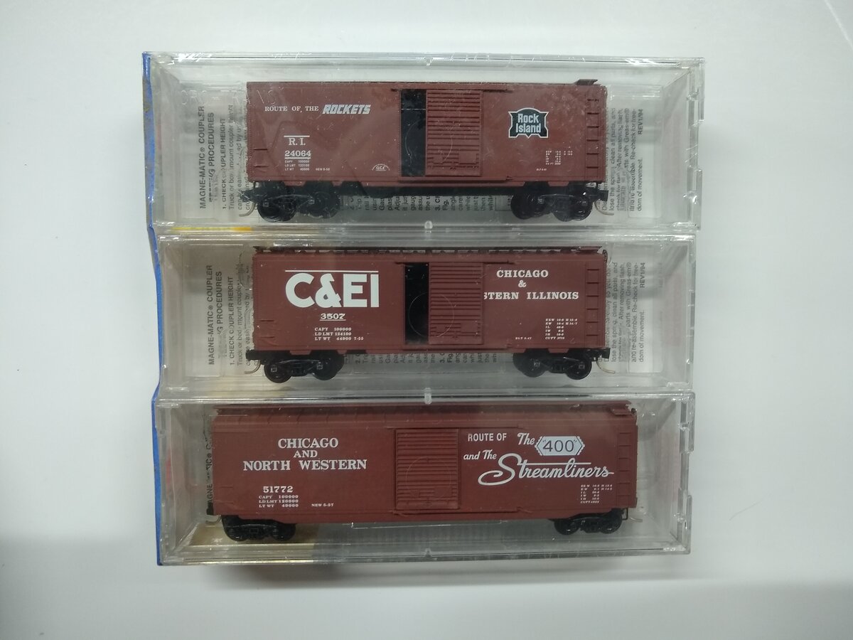 Micro-Trains 02000562 N "Windy City Special" Boxcar (Set of 3)