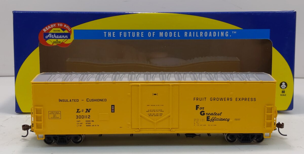 Athearn 74954 HO Fruit Growers Express/L&N 50' Youngstown Door Box Car #300112