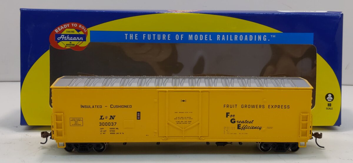 Athearn 74953 HO Fruit Growers Express/L&N 50' Youngstown Door Box Car #300037