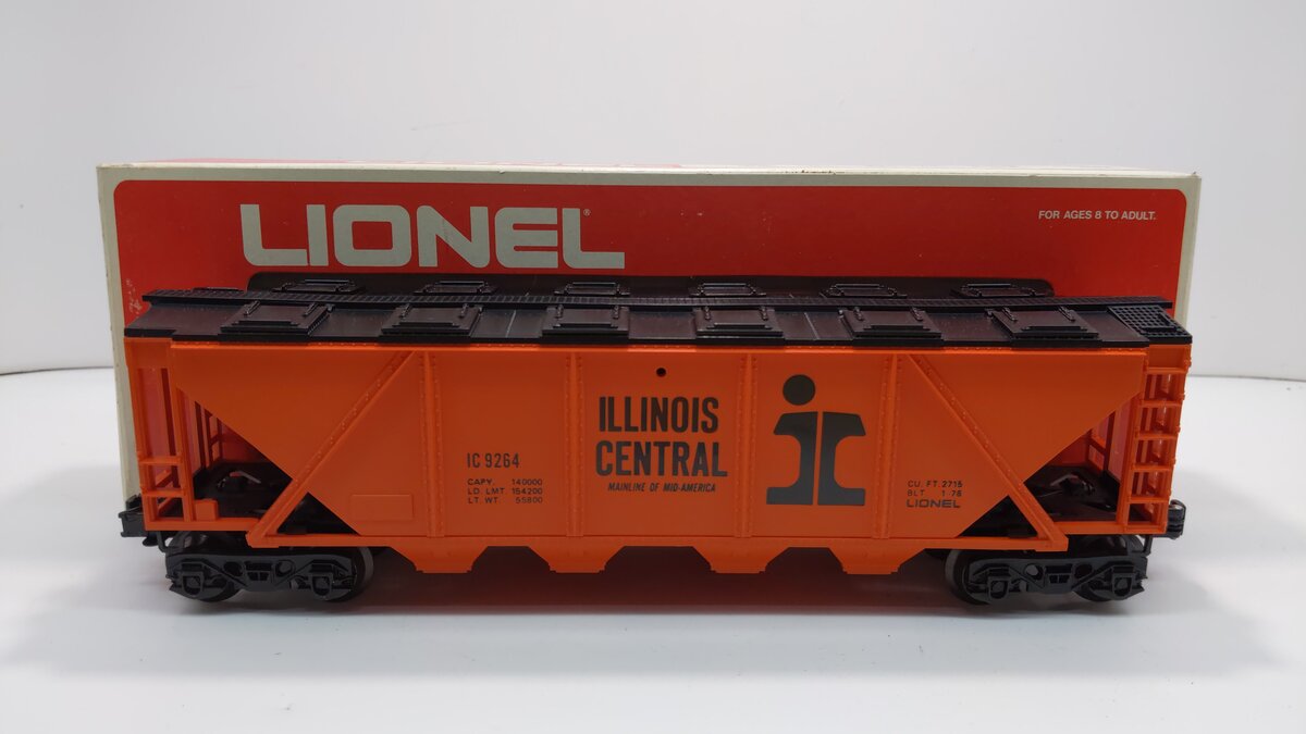 Lionel 6-9264 O Gauge Illinois Central Quad Hopper #9264