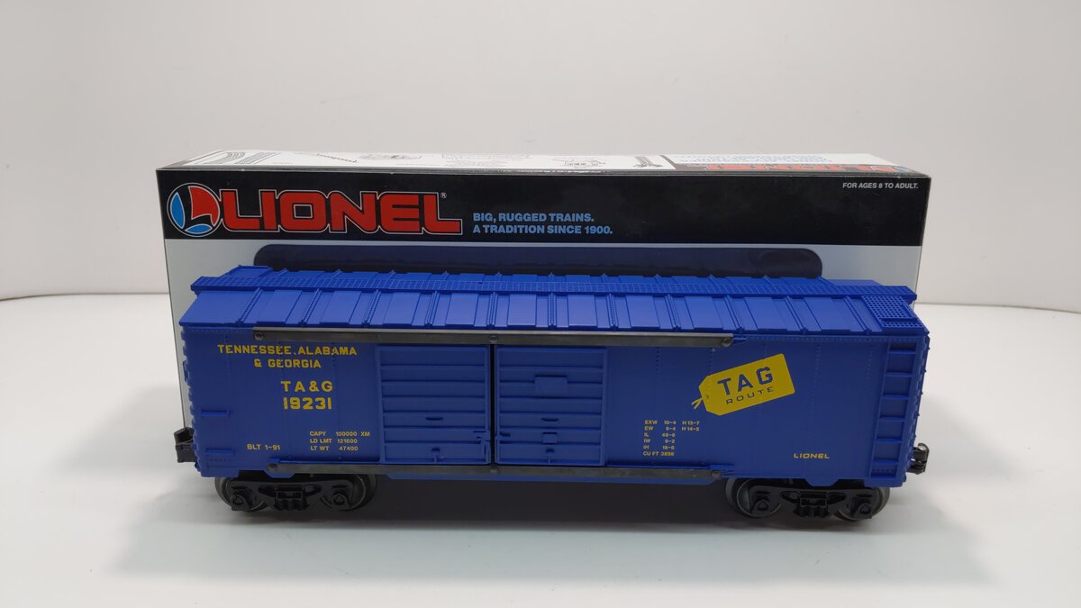 Lionel 6-19231 O Gauge Tennessee, Alabama and Georgia Double Door Boxcar