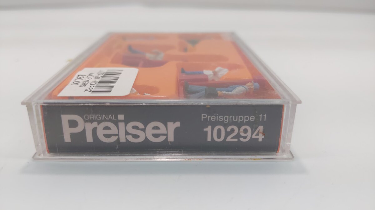 Preiser 10294 HO Stock Workers Figures with Fork Lifts (Set of 5)