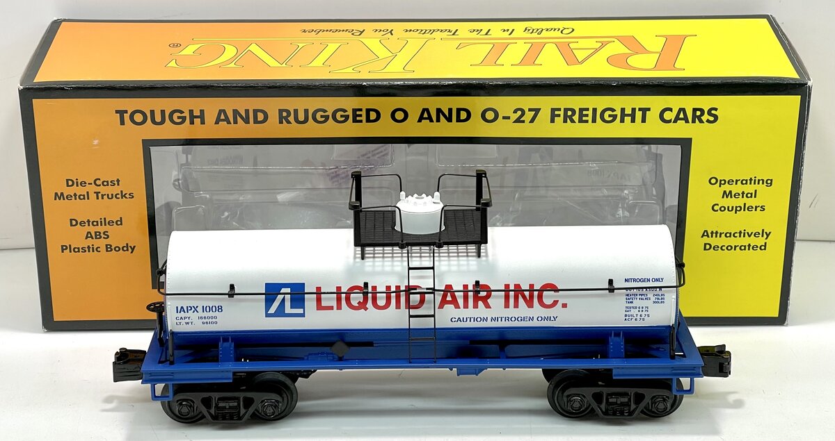 MTH 30-73390 O Gauge Liquid Air Smoking Tank Car